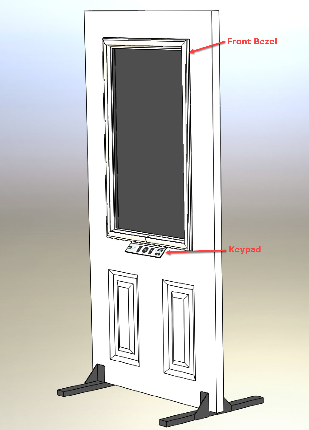 Digital Door Display Rendering