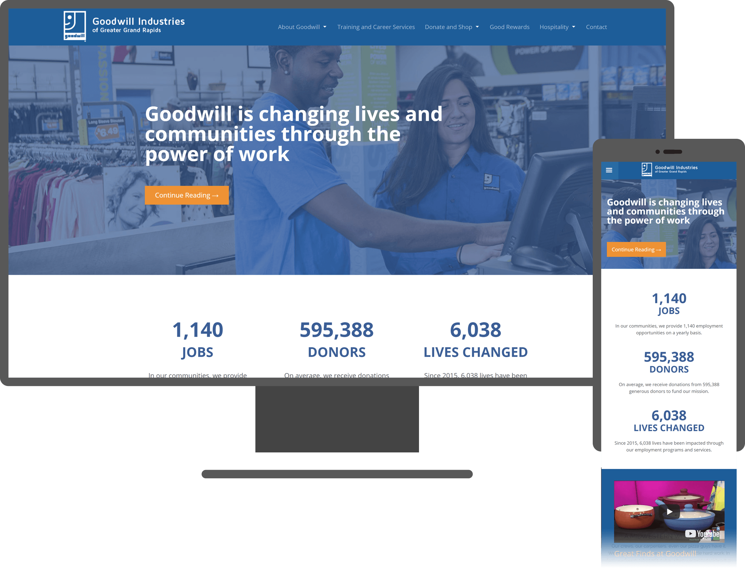 goodwill site design mockup