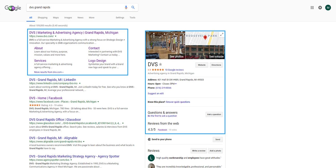 DVS Google Search Structured Data