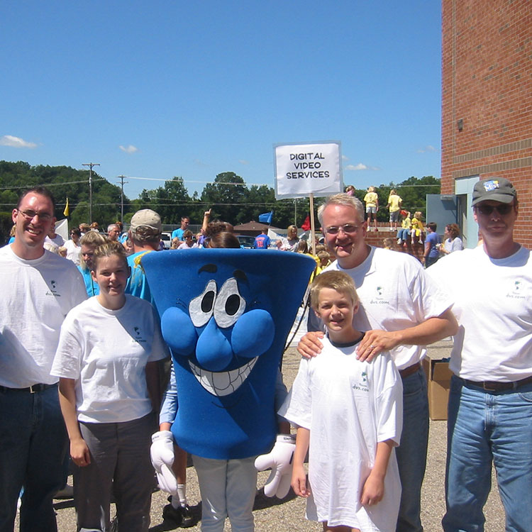 water bucket mascot