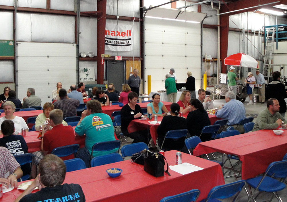 Picture of people eating at SummerFest