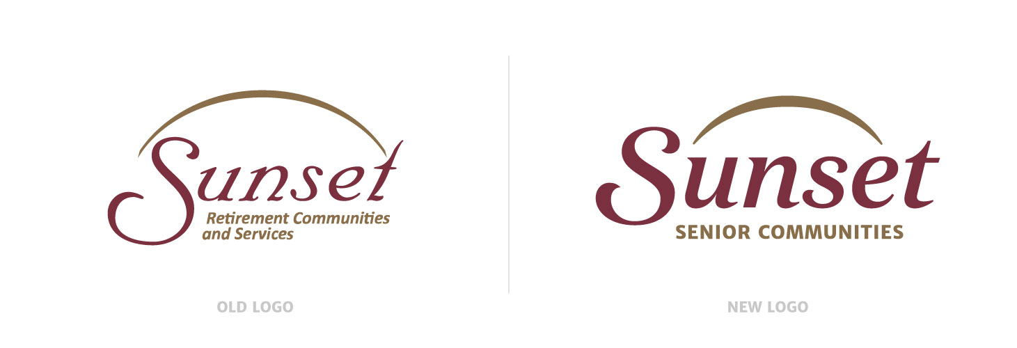 old vs new sunset logo